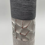 Vase aus Keramik - silber-grau   von Wimpelberg