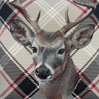 Kissenbezug Hirsch mit Fell - 45x45cm   von Wimpelberg