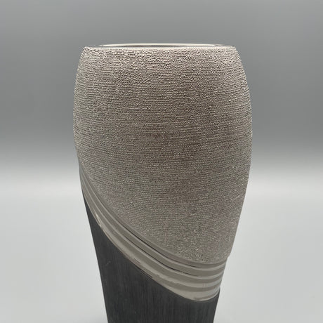 Keramik Vase - schwarz-grau   von Wimpelberg