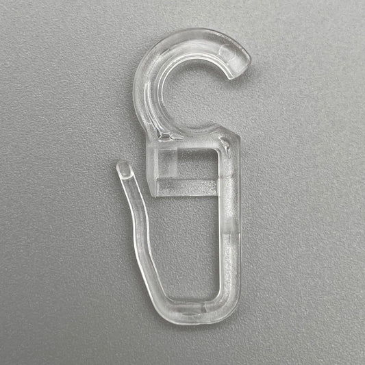 Faltenhaken für Gardinen transparent 35x15mm | Gardinen Zubehör   von Wimpelberg