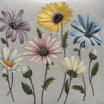 Kissenhülle Gobelin "Cosmea" - 45x45cm | Kissenhülle Frühling   von Wimpelberg