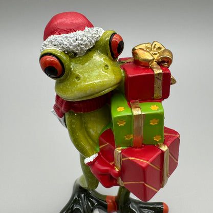 Deko Frosch Weihnachtsmänner Formano Deko – 15 cm aus Kunststein von Wimpelberg