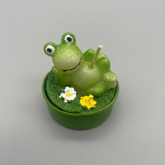 Teelicht "Frosch"  grün von Wimpelberg