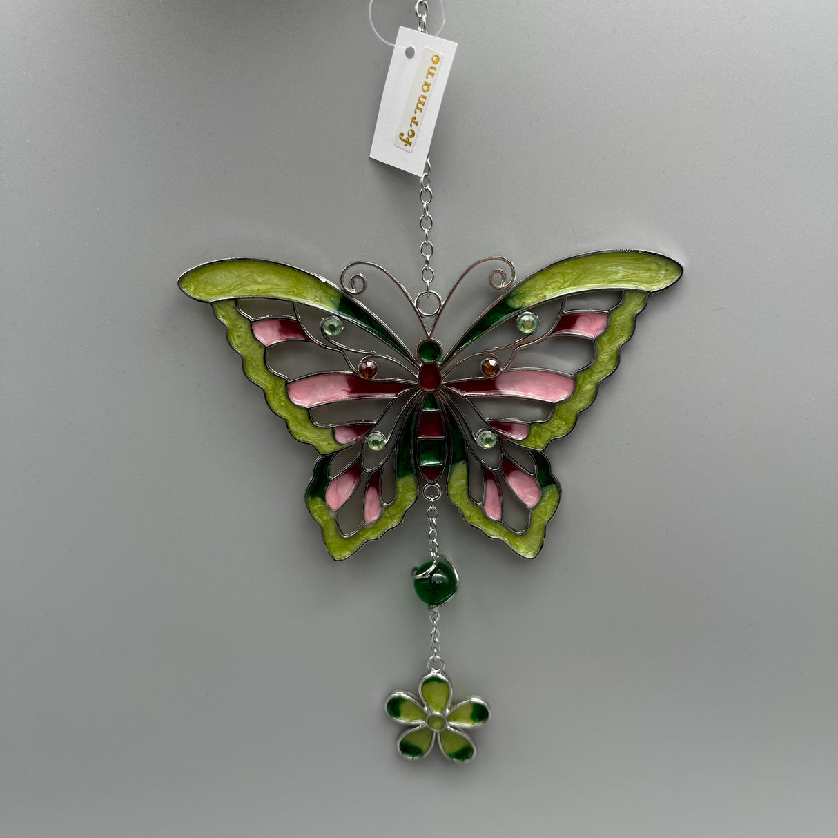 Hänger Schmetterling 21 cm – Tiffany-Art Fensterdeko hängende Deko   von Wimpelberg