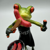 Frosch Figur "Der BBQ-Chef" - Frosch Deko Frühling   von Wimpelberg