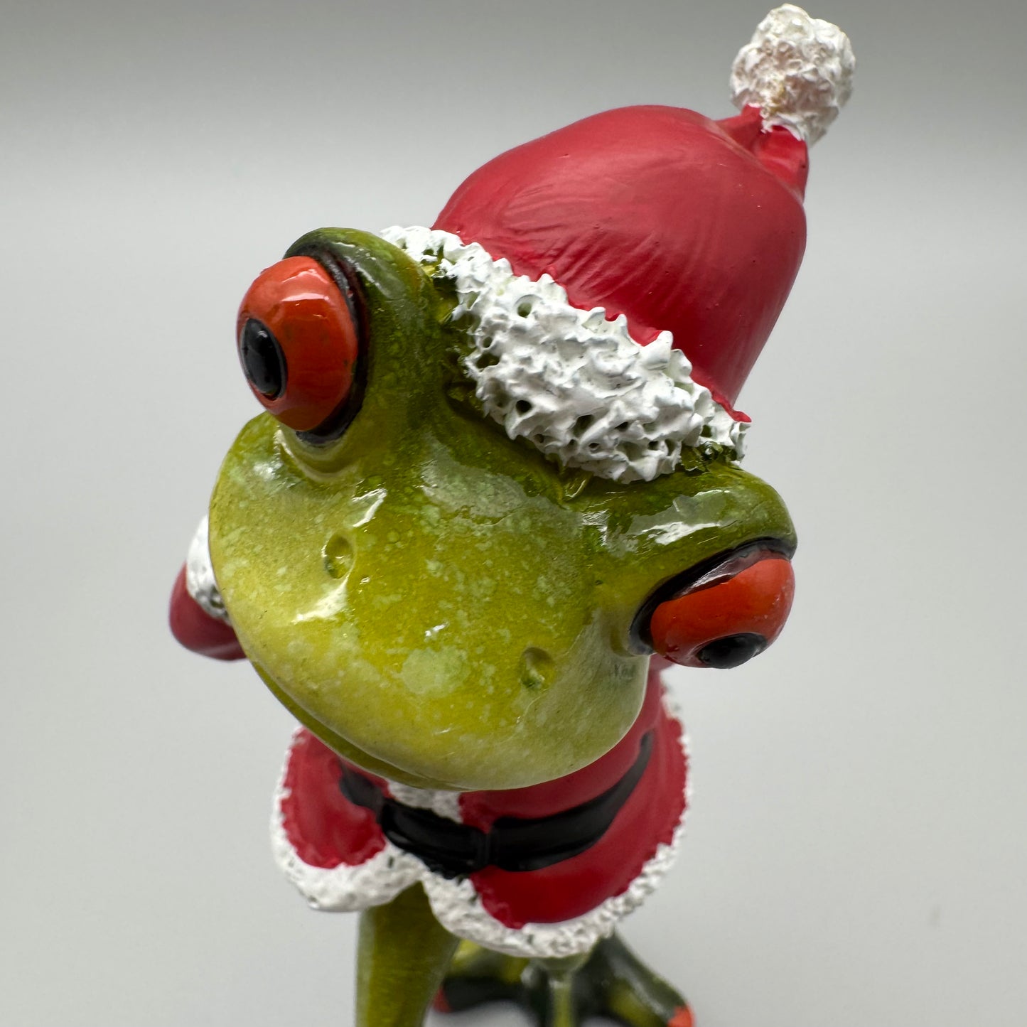 Deko Frosch Weihnachtsmänner Formano Deko – 15 cm aus Kunststein von Wimpelberg