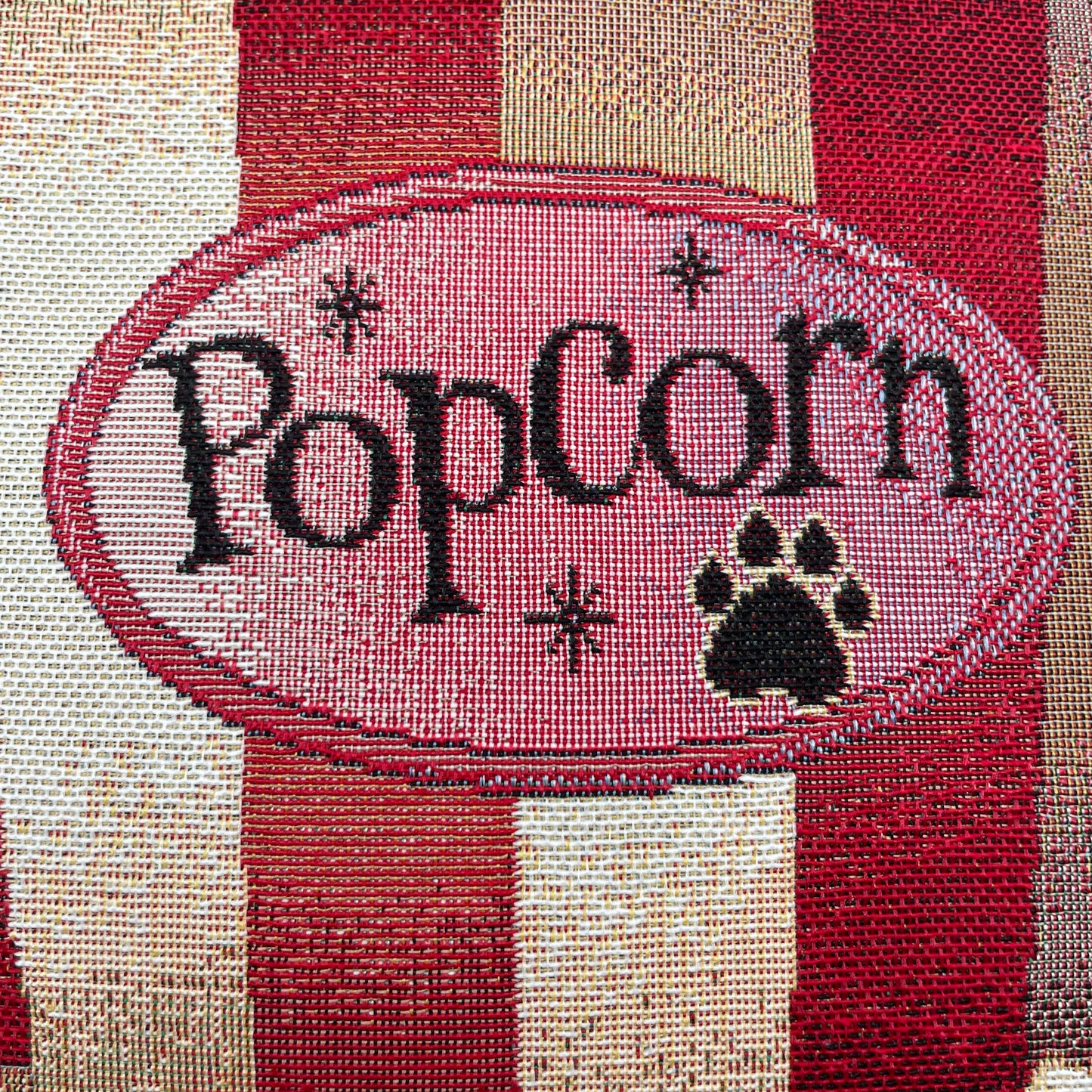 Kissenhülle Gobelin Popcorn 45x45cm | Kissenbezug Hund Popcorn   von Wimpelberg