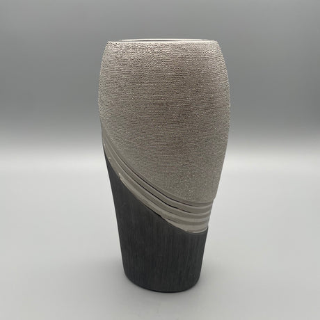 Keramik Vase - schwarz-grau   von Wimpelberg