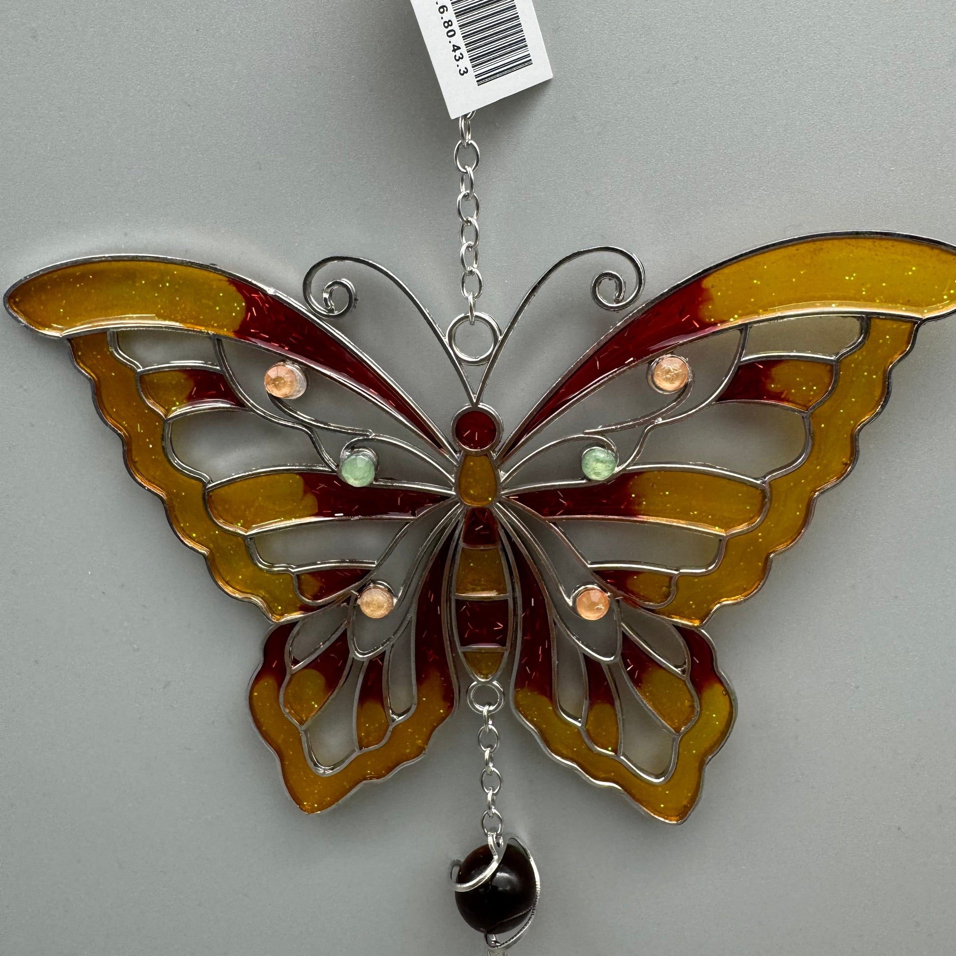 Hänger Schmetterling 21 cm – Tiffany-Art Fensterdeko hängende Deko   von Wimpelberg