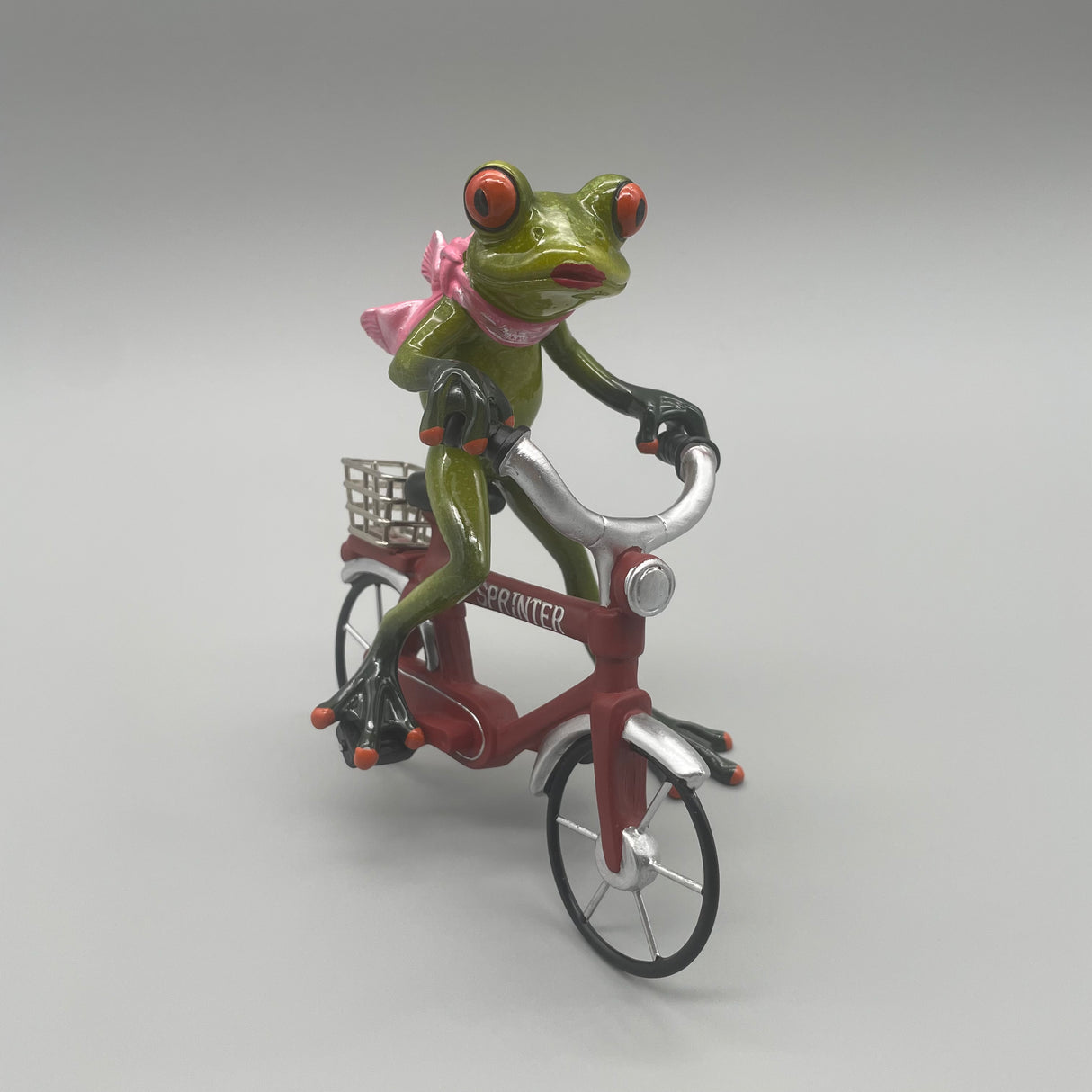 Frosch "Fahrradfahrer"  grün von Wimpelberg