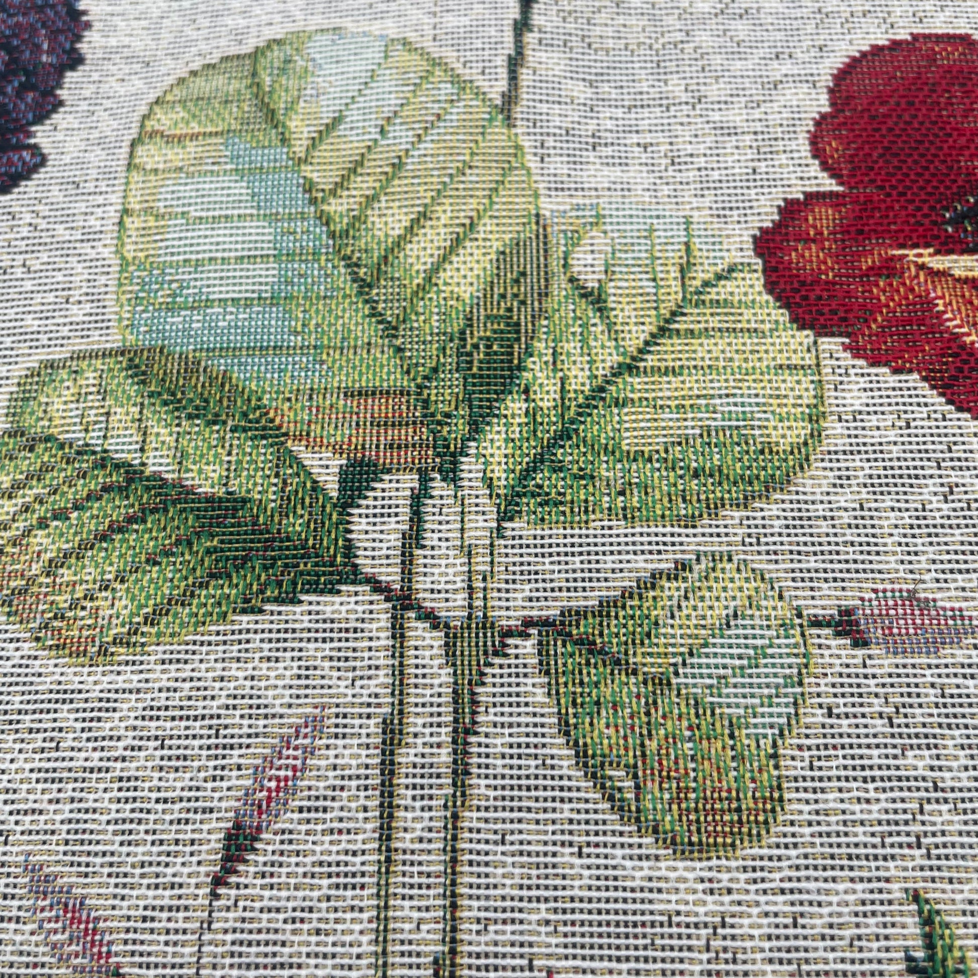 Kissenhülle Gobelin "Blumenwelt" 45x45cm | Kissenhülle Frühling Blumen   von Wimpelberg