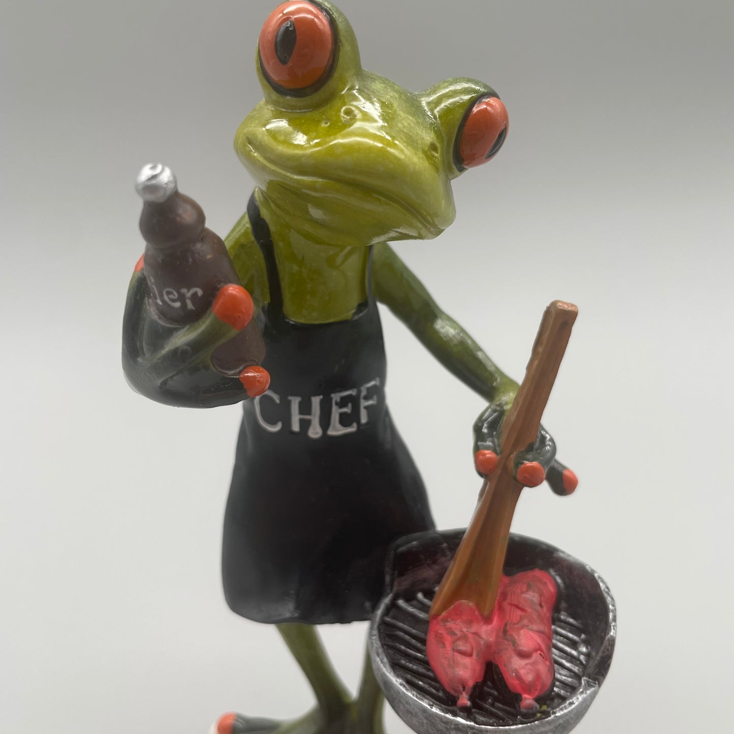 Frosch Keramik Figur - Grillmeister   von Wimpelberg