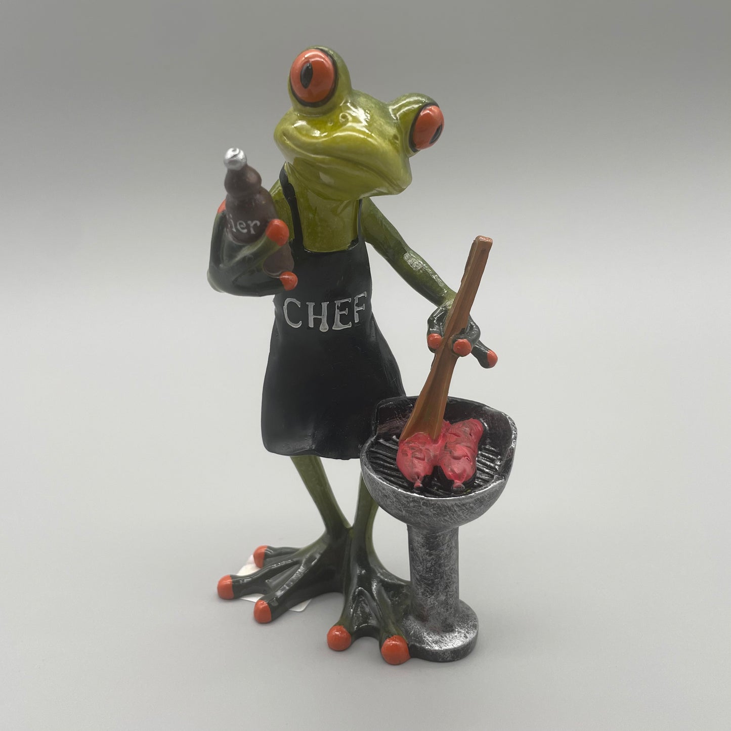 Frosch Keramik Figur - Grillmeister   von Wimpelberg