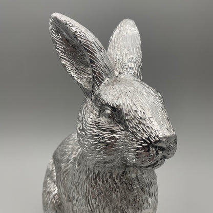 Deko Osterhase silber | Osterdekoration   von Wimpelberg