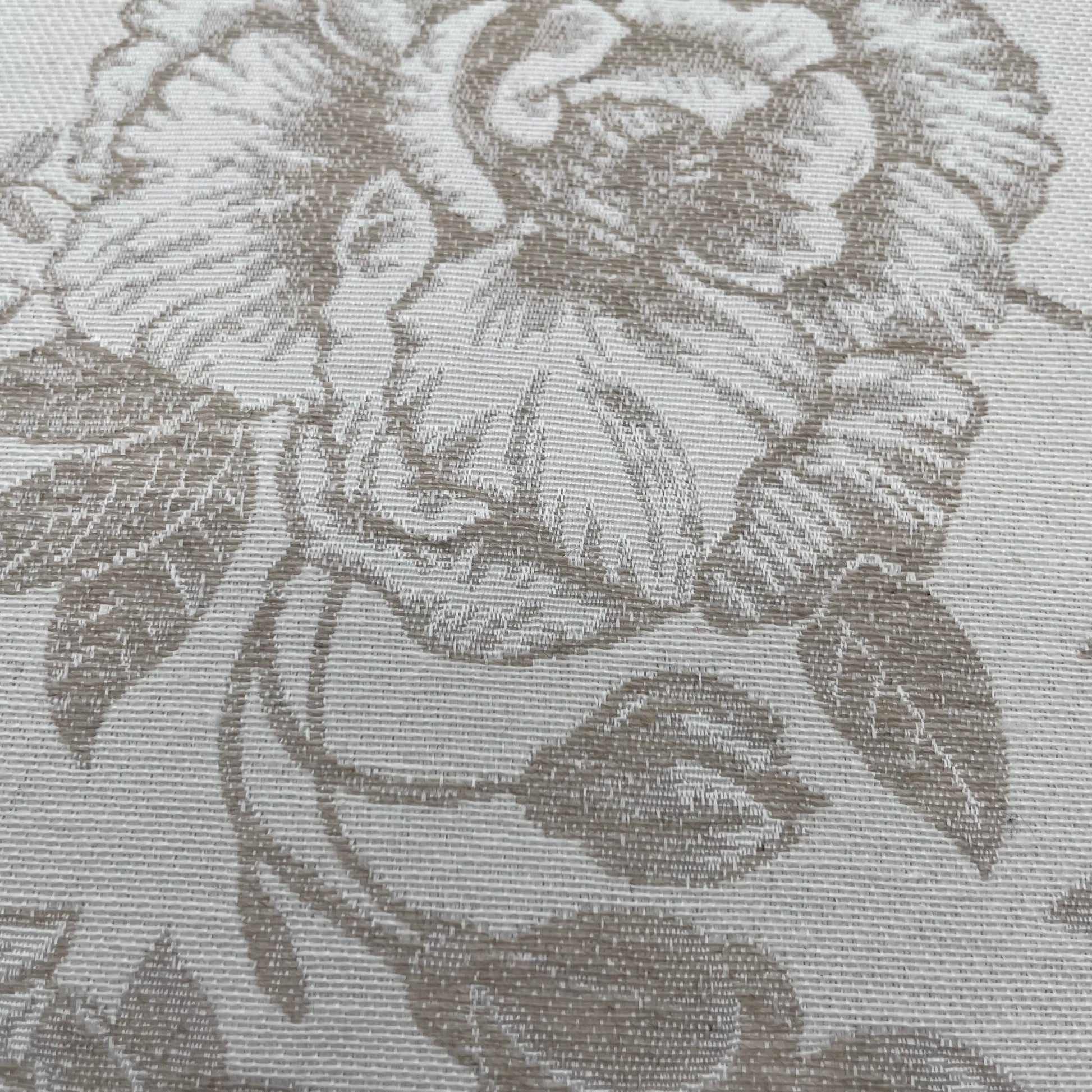 Kissenhülle "Jara beige" 45x45cm | Kissenbezug Blumenmuster   von Wimpelberg