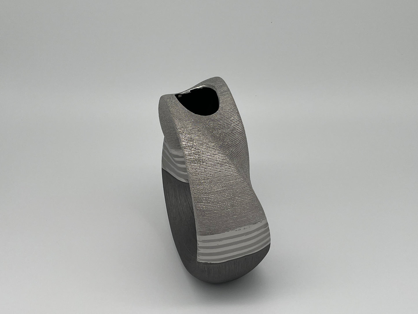 Vase "Silverline" - rund   von Wimpelberg