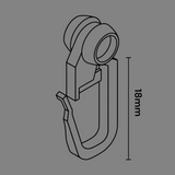 Gardinenrollen/IL-Rolle mit Faltenhaken für SM-Schiene | Gardinenzubehör