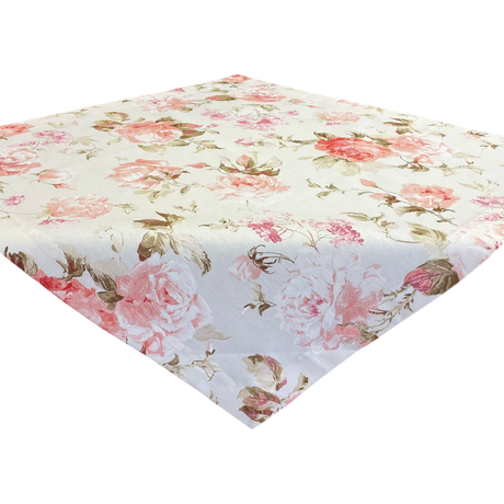 Decke 85x85cm Rosentraum | Sommerdecke Rose | Tischdeko   von Wimpelberg