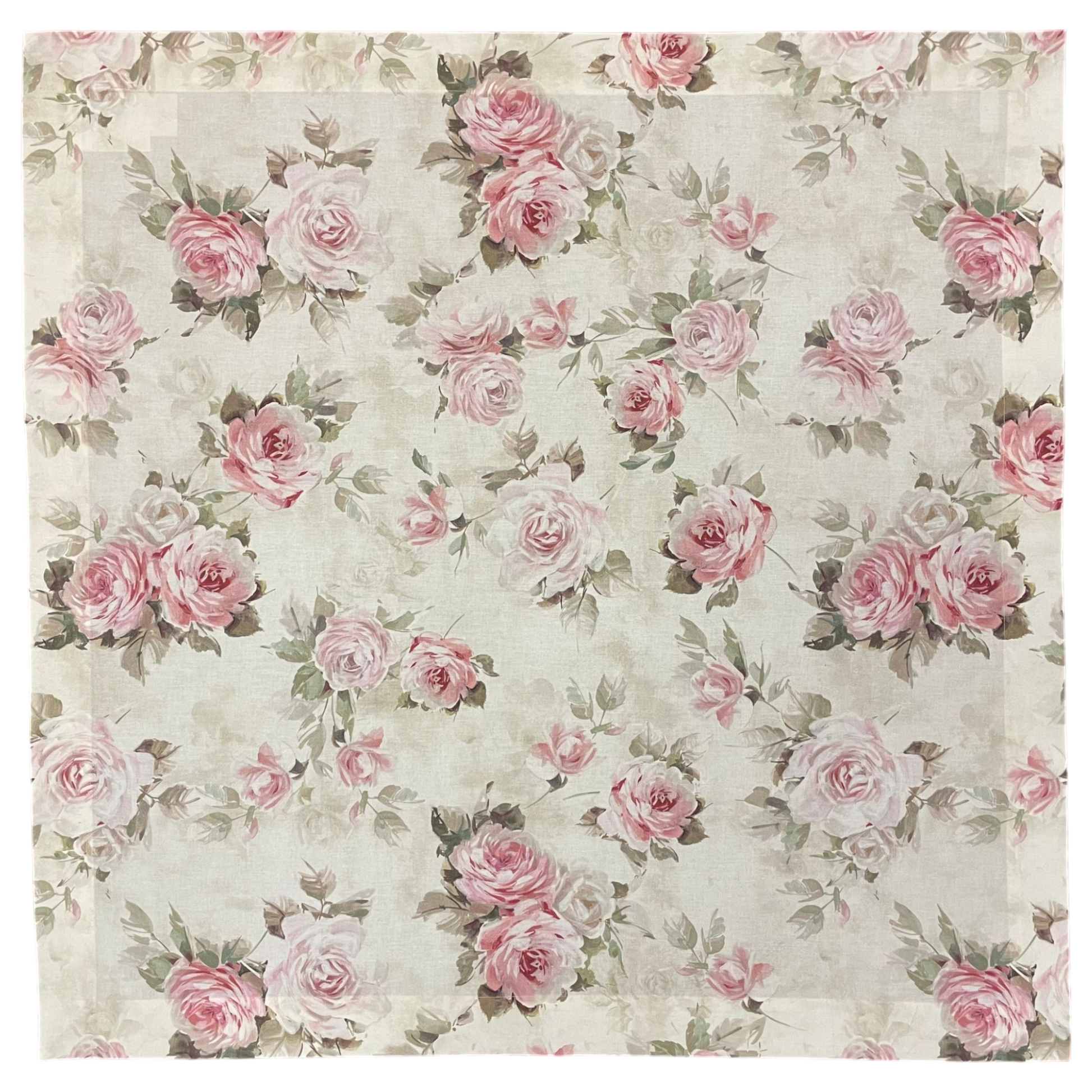 Decke 85x85cm "Rose Garden" | Sommerdecke Rosen   von Wimpelberg