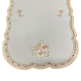 Tischläufer Plauener Spitze oval Satin 26x70cm Blumen | Läufer   von Wimpelberg