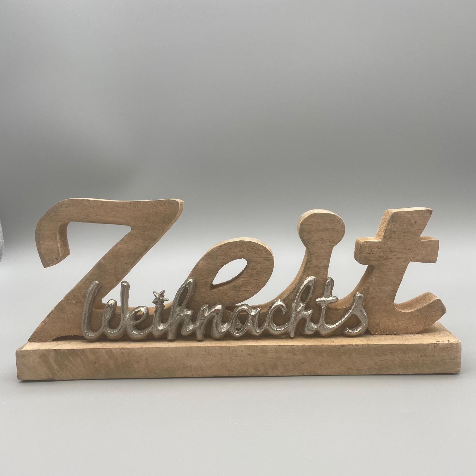 Deko Schriftzug Weihnachts-Zeit – 36x15 cm | Formano Weihnachten Dekoobjekt   von Wimpelberg