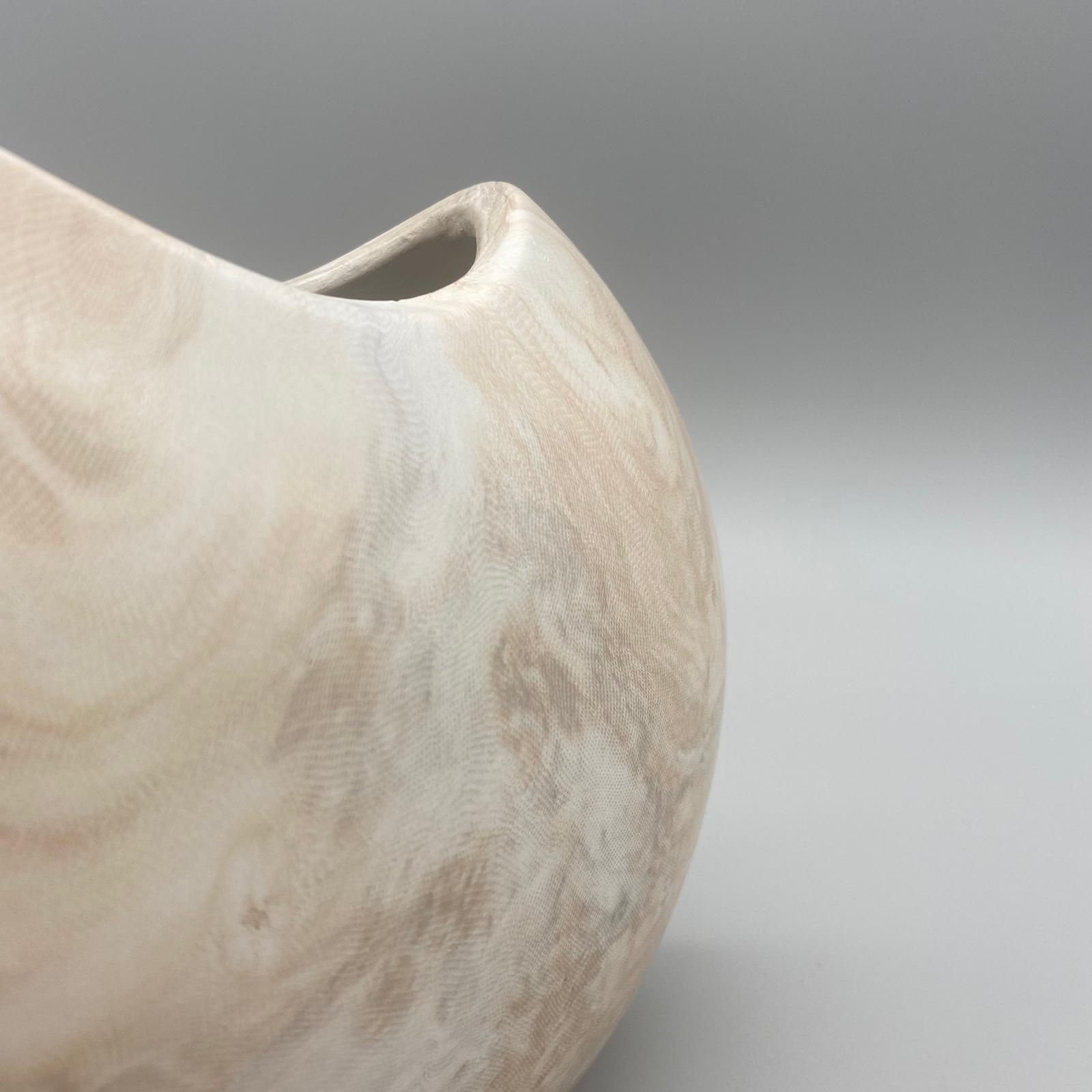 Vase 20x16cm	Marmoreffekt   von Wimpelberg