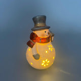 Schneemann mit LED-Licht und Timer – 13 cm | Weihnachtsdeko LED | Formano Weihnachten   von Wimpelberg