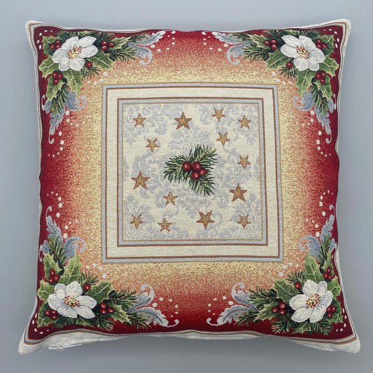 Kissenhülle Weihnachten 45x45 Weihnachten – Christrose Kissenbezug Weihnachten   von Wimpelberg