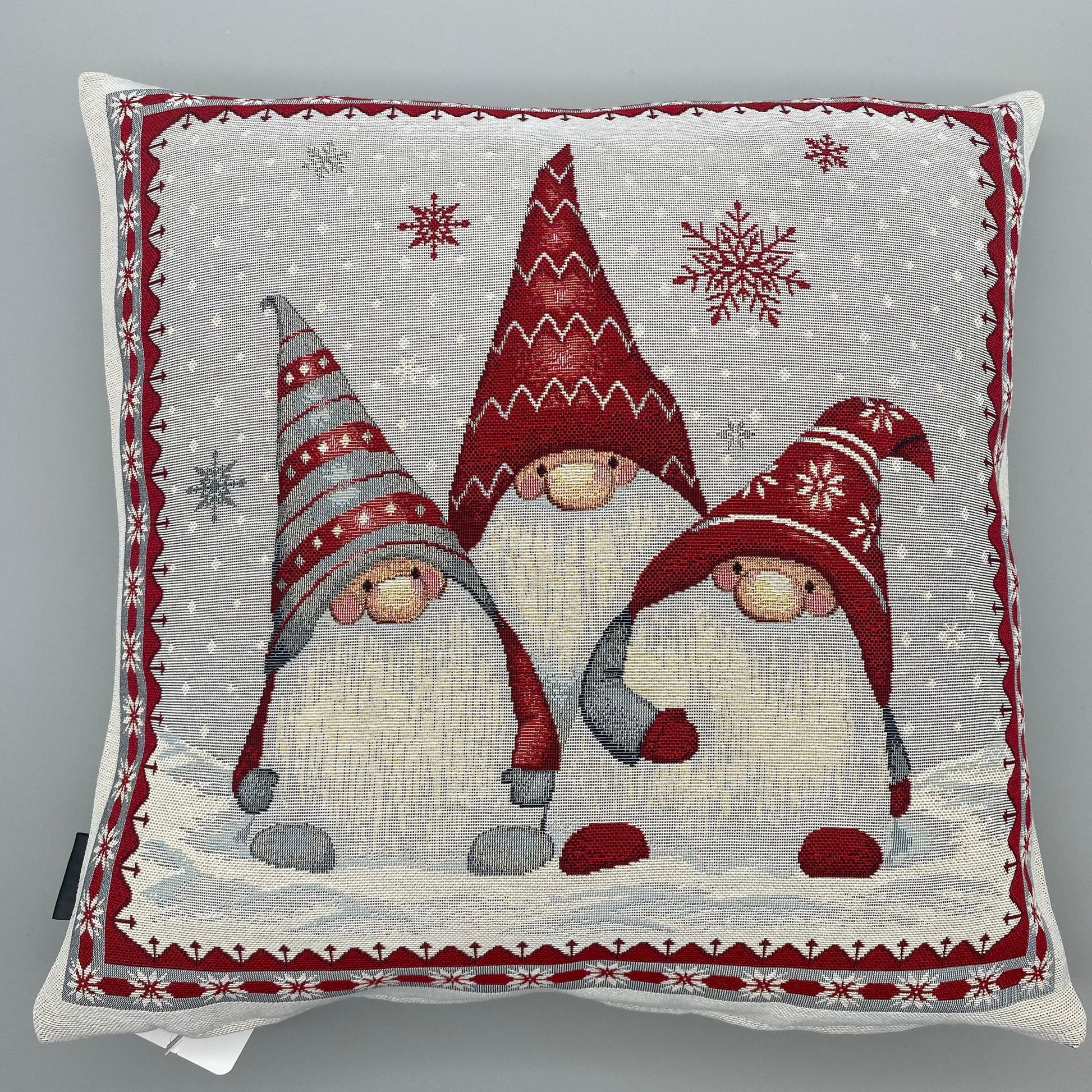 Kissenhülle Weihnachten 45x45 cm – Weihnachten Gobelin Wichtel Weihnachten   von Wimpelberg