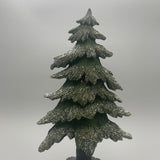 Deko-Baum Winter grün-braun – 10x36 cm aus Kunststein | Dekoobjekt Winter   von Wimpelberg