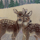 Platzset mit Rehen – 38x48 cm, gesäumt | Winterdecke Tischdeko Winter   von Wimpelberg