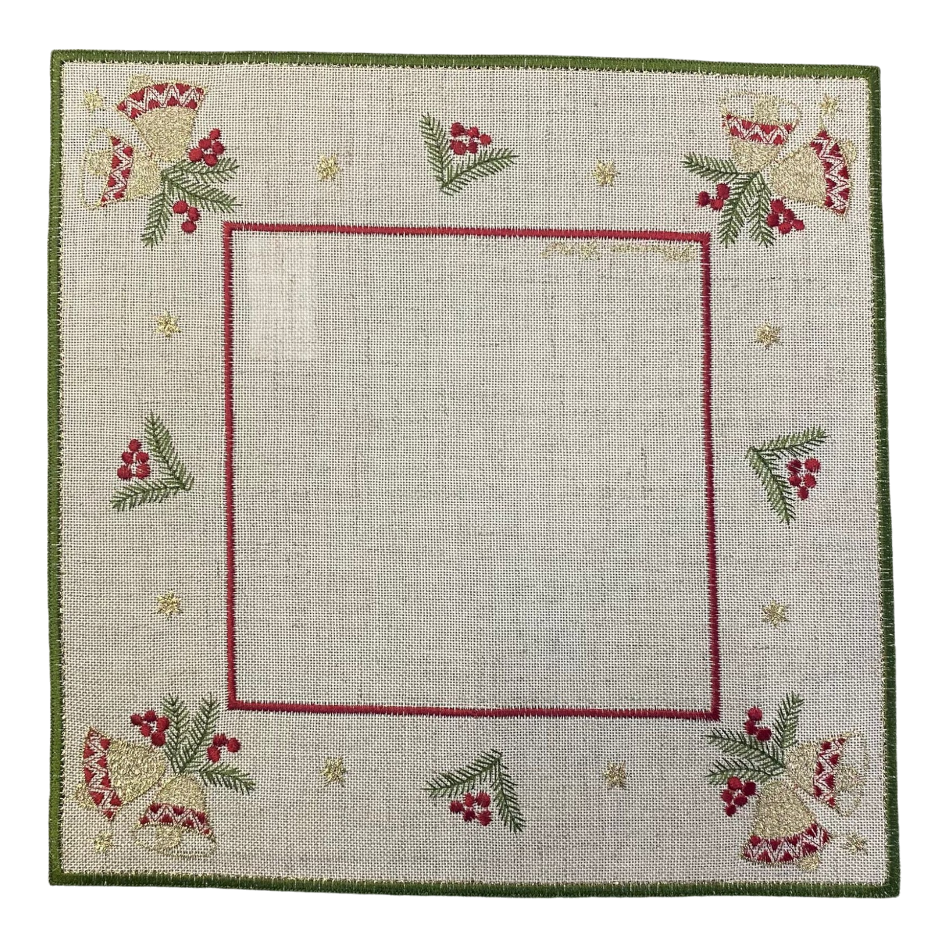 Weihnachtsdecken Plauener Spitze – 30x30 cm, Natur, Plauener Spitze Deko   von Wimpelberg