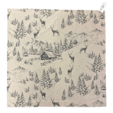 Decke "Allgäu" 85x85 cm – Tischdecke Winter Winterlandschaft   von Wimpelberg