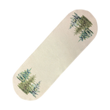Winterläufer "Wald" mit Tannen – Ovales Design | Tischdeko Winter  45x140cm von Wimpelberg