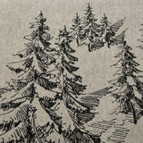 Decke "Allgäu" 85x85 cm – Tischdecke Winter Winterlandschaft   von Wimpelberg