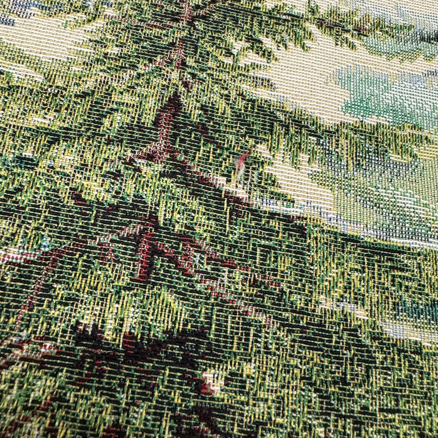 Winterläufer "Wald" mit Tannen – Ovales Design | Tischdeko Winter   von Wimpelberg