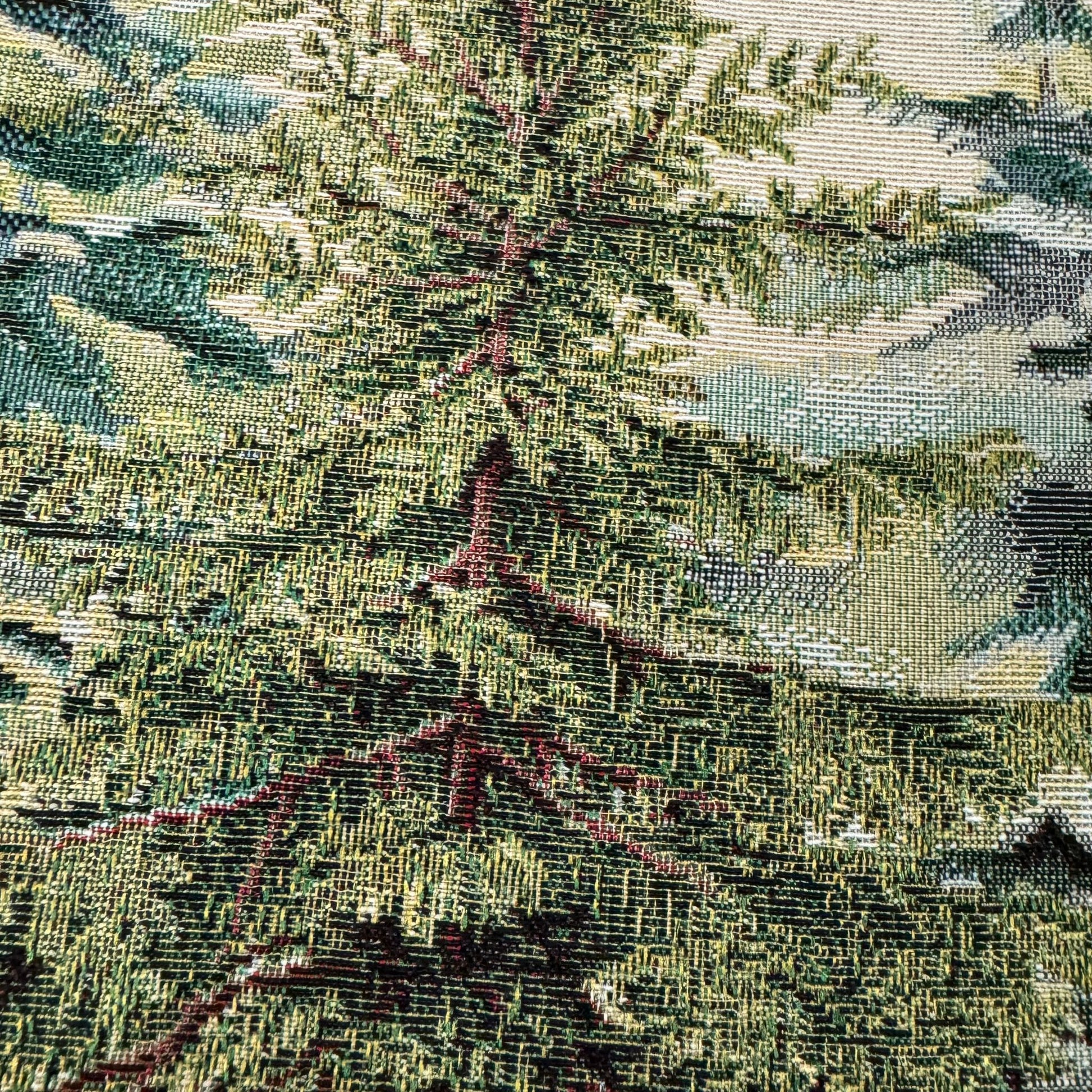 Winterläufer "Wald" mit Tannen – Ovales Design | Tischdeko Winter   von Wimpelberg