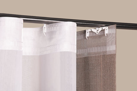 Gerster Endhaken für Wellenband – letzte Falte schließen, Weiß, 8 cm