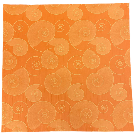 Decke 85x85cm Ammoniten orange | Tischdecke | Deko für den Tisch   von Wimpelberg